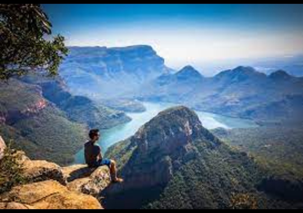 Panorama view in road trip of south africa